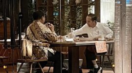 Presiden Jokowi Bertemu dengan Prabowo Subianto di Rumah Makan. (Facebook.com/@Prabowo Subianto)