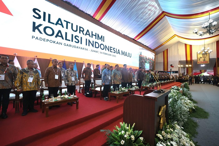 Silaturahmi Koalisi Indonesia Maju di Padepokan Garuda Yaksa, Hambalang, Bogor, Jawa Barat. (Dok. Tim Media Prabowo)