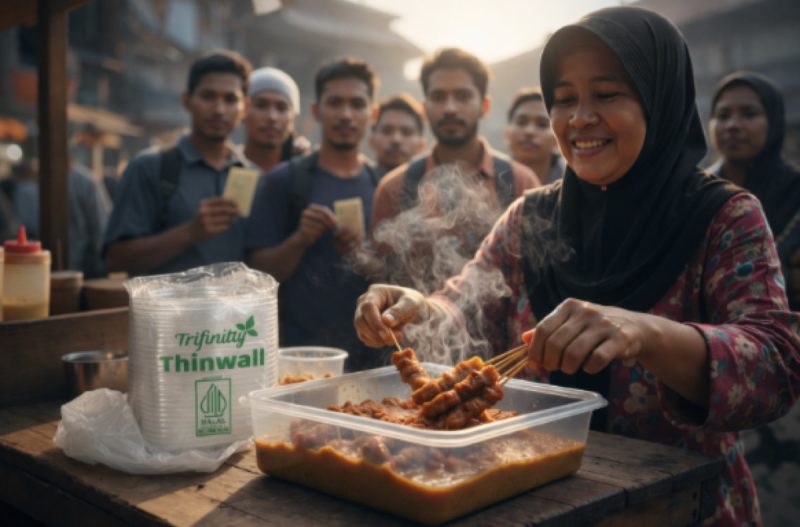 Bikin Sate Bandeng dan Rabeg jualanmu makin laku! 🍢🍲 Beralih ke wadah Trifinity yang bening dan anti-bocor. Wisatawan jadi nggak ragu beli buat oleh-oleh karena terlihat bersih dan profesional.